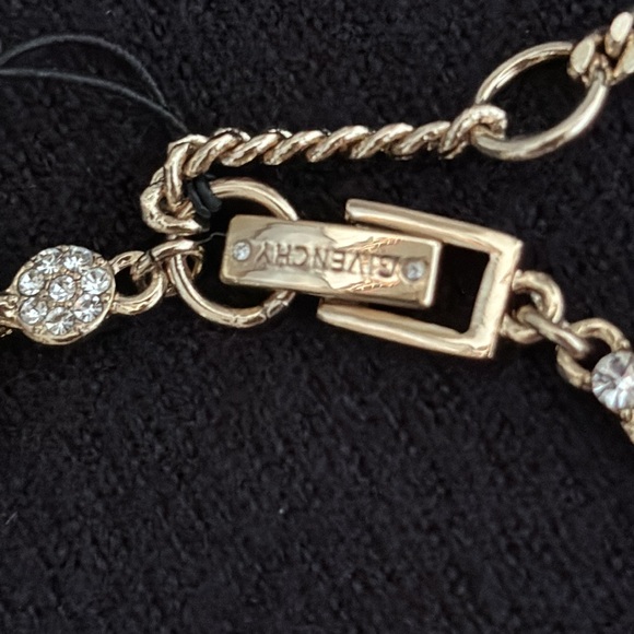 NWT Givenchy Gold Tone Crystal Collar Necklace - Picture 2 of 6